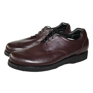 PW Minor Oxford Shoe Men 9.5 B Narrow Vibram Leather Lace Up Orthotic Orthopedic